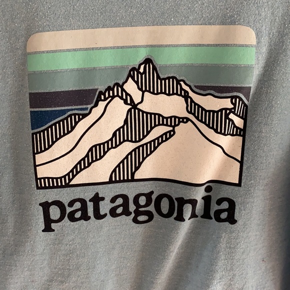 Mens Patagonia blue Responsibili-tee. - Picture 4 of 5